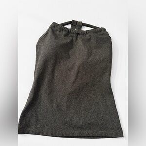 prAna Tank Bra Strappy Back Workout Tank Built-In Bra Charcoal Heather Gray M